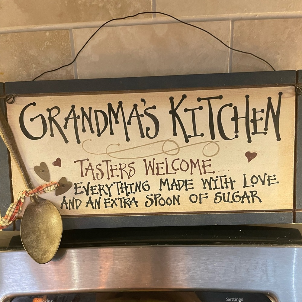 Hand made wood art for Grandmas Kitchen.
